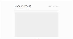 Desktop Screenshot of nickciffone.com