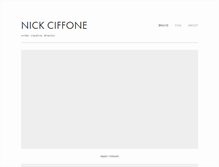 Tablet Screenshot of nickciffone.com